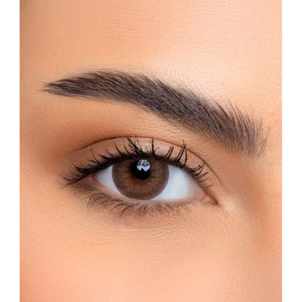 لنس مي دول عبوة من عدستين (1.25-)، عدسات لاصقة للاستخدام لمدة 6 اشهر، عدسات لاصقة ملونة، تجميلية، بنية