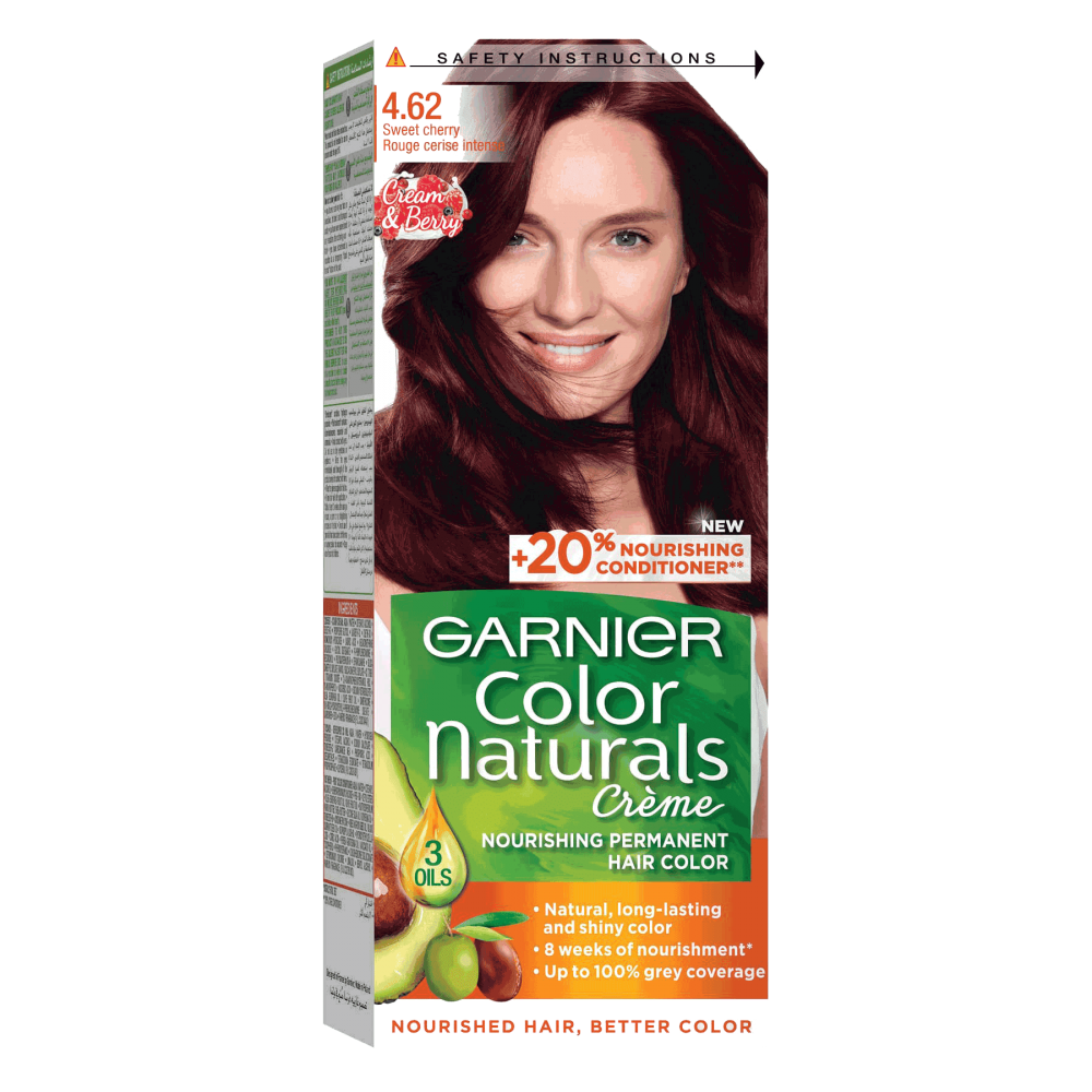 صبغة جارنييه كولر ناتشورالز كريم أحمر كرزي عميق 4.62