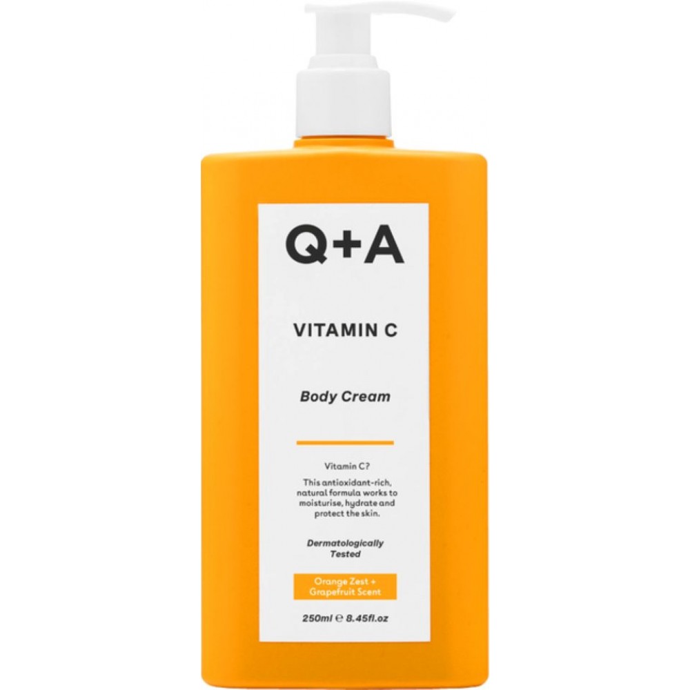 كيو+اي - كريم مرطب للجسم بفيتامين سي - 250 مل