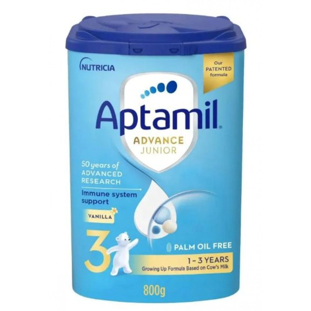 ابتاميل ادفانس جونيور حليب اطفال رقم (3) من 1 الي 3 سنوات - 800 جرام