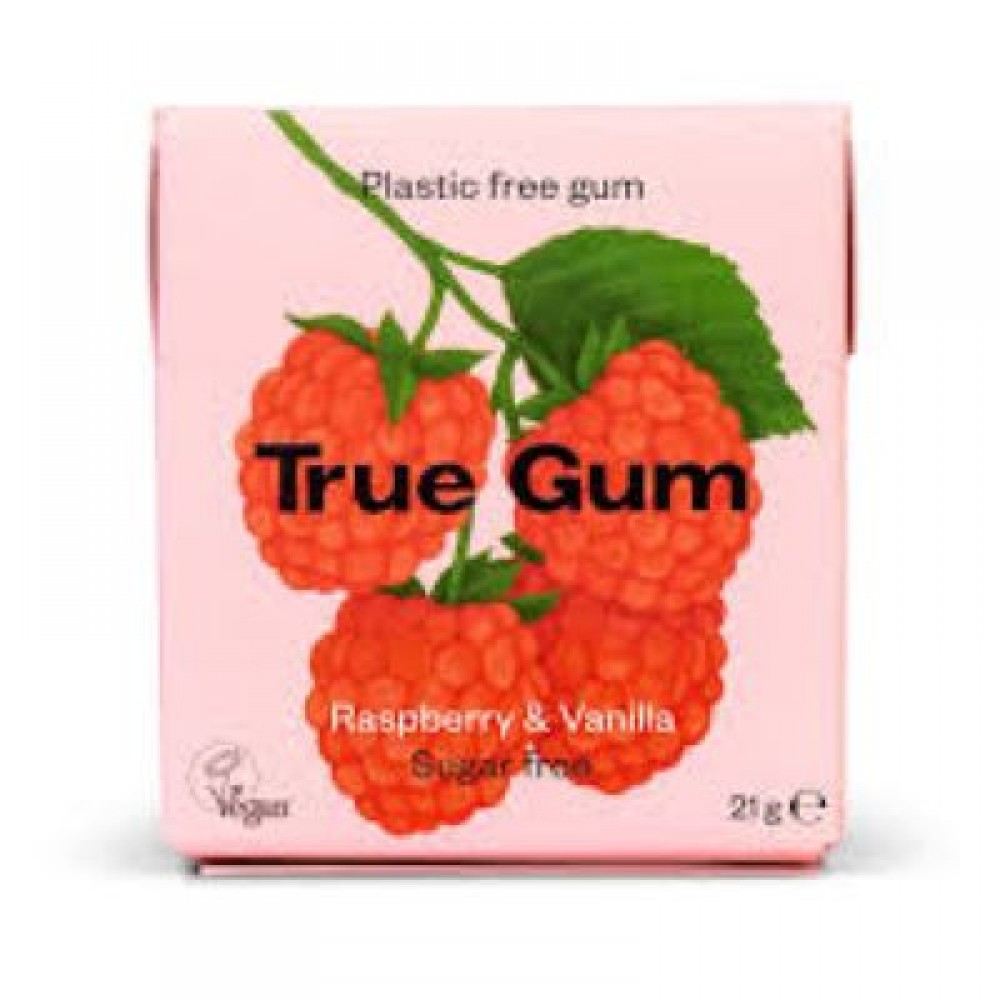 علك True Gum نكهة التوت و الفنيليا 21 جرام