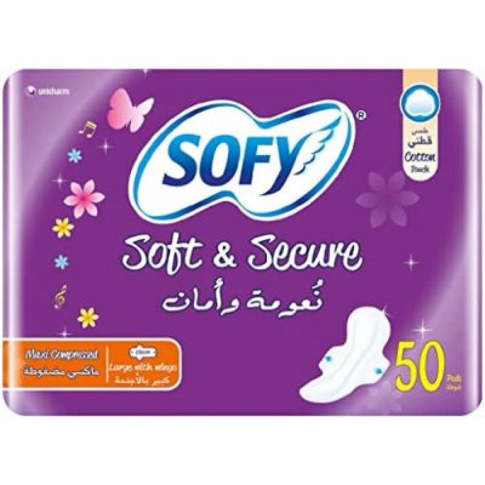 سوفي حفائض نسائية ماكسي مضغوطة كبير بالاجنحة 30 حفاضة