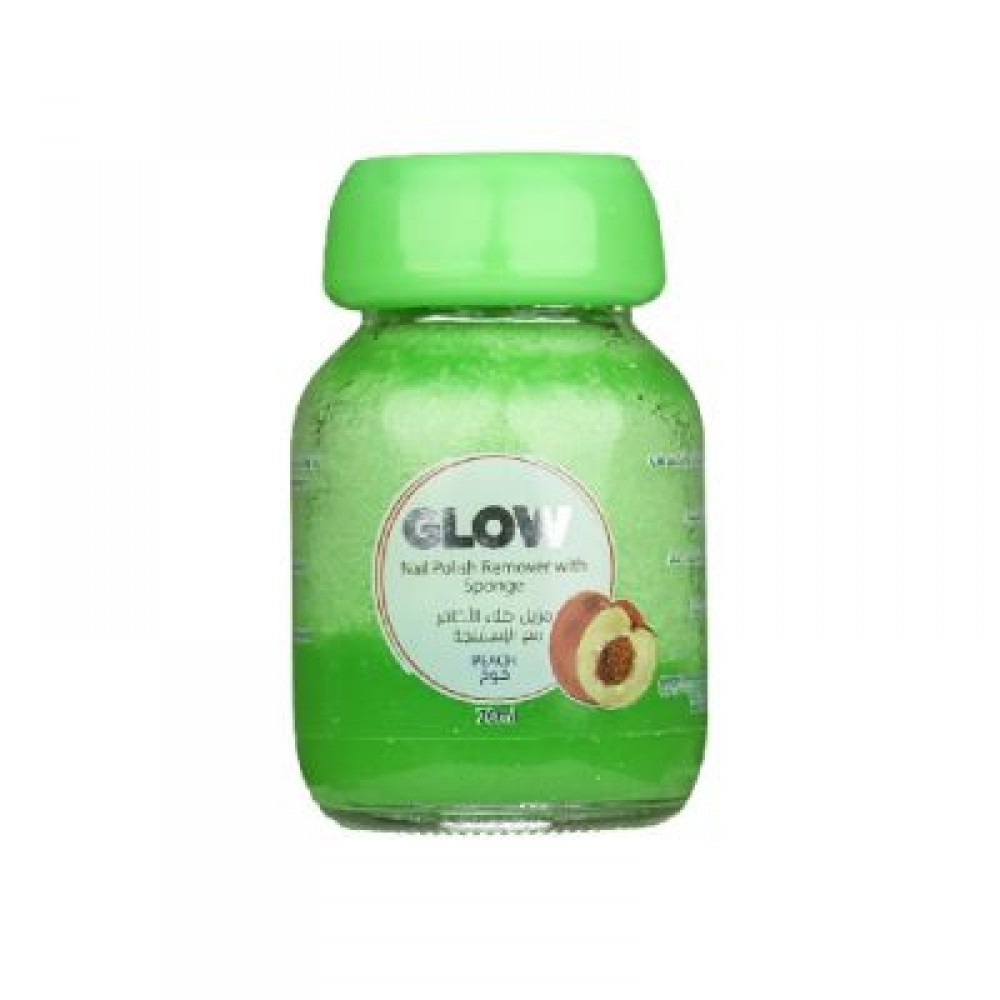 جلو مزيل طلاء الاظافر مع الاسفنجة بالخوخ - 70 مل