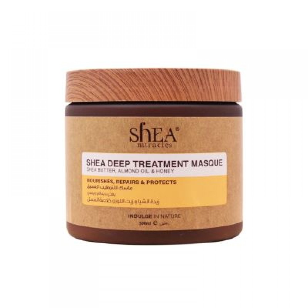 شيا ميراكلز - ماسك ترطيب للشعر زبدة الشيا بخلاصة زيت اللوز و العسل 500 جرام