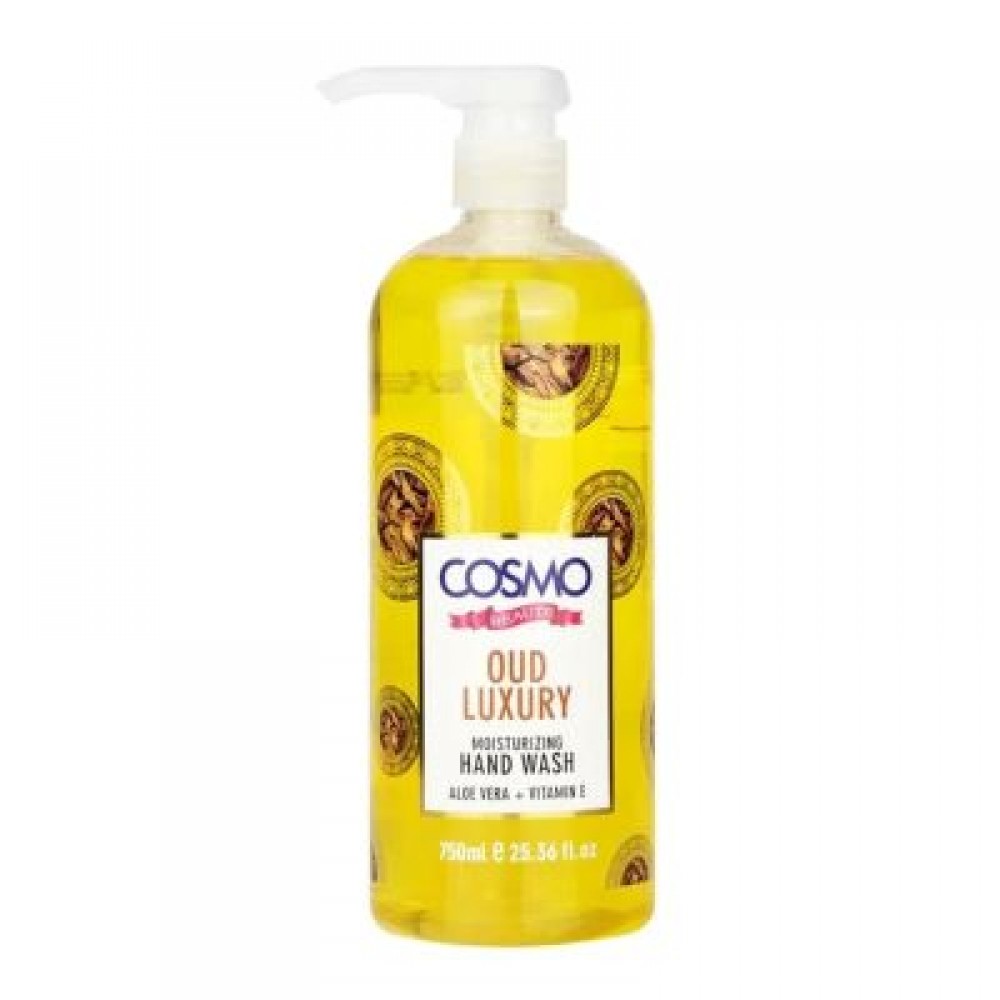 غسول لليدين مرطب برائحة العود من كوزمو بيوتي , 750 مل