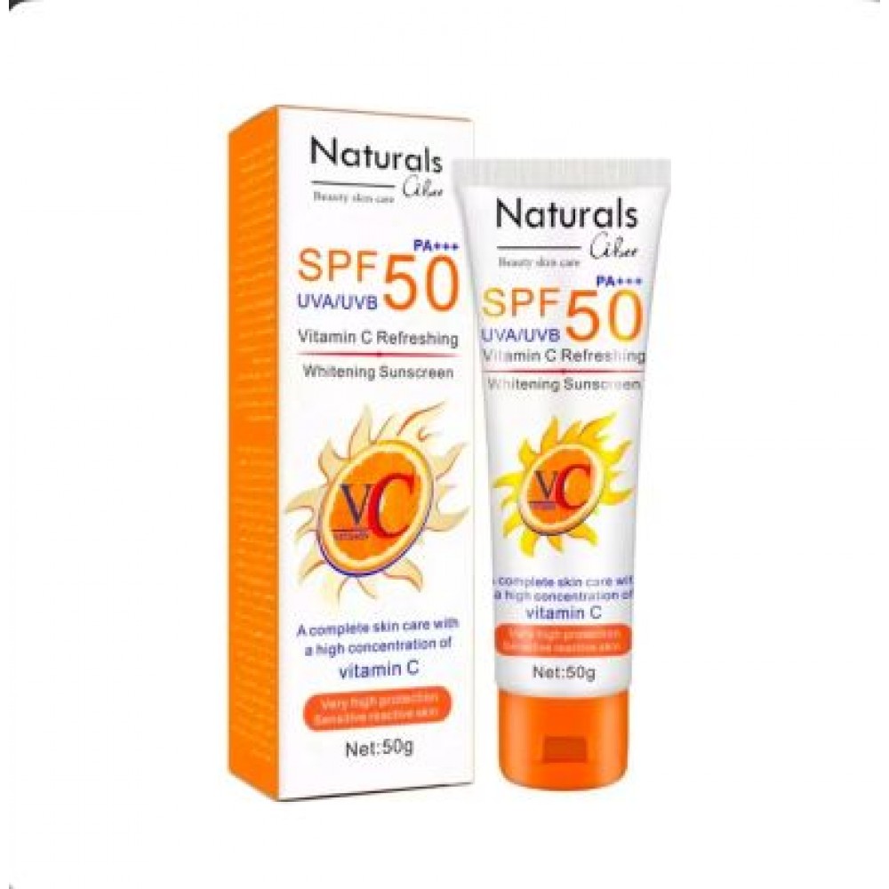 كريم واقي شمس مع فيتامين سي 50 جرم بعامل حمايه 50SPF‏