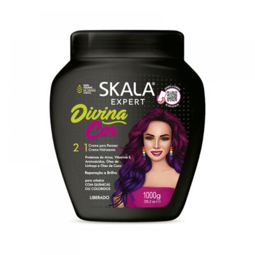 كريم معالج للشعر إكسبرت ديفاين كولور 2 في 1 من سكالا اكسبرت - 1000 جرام