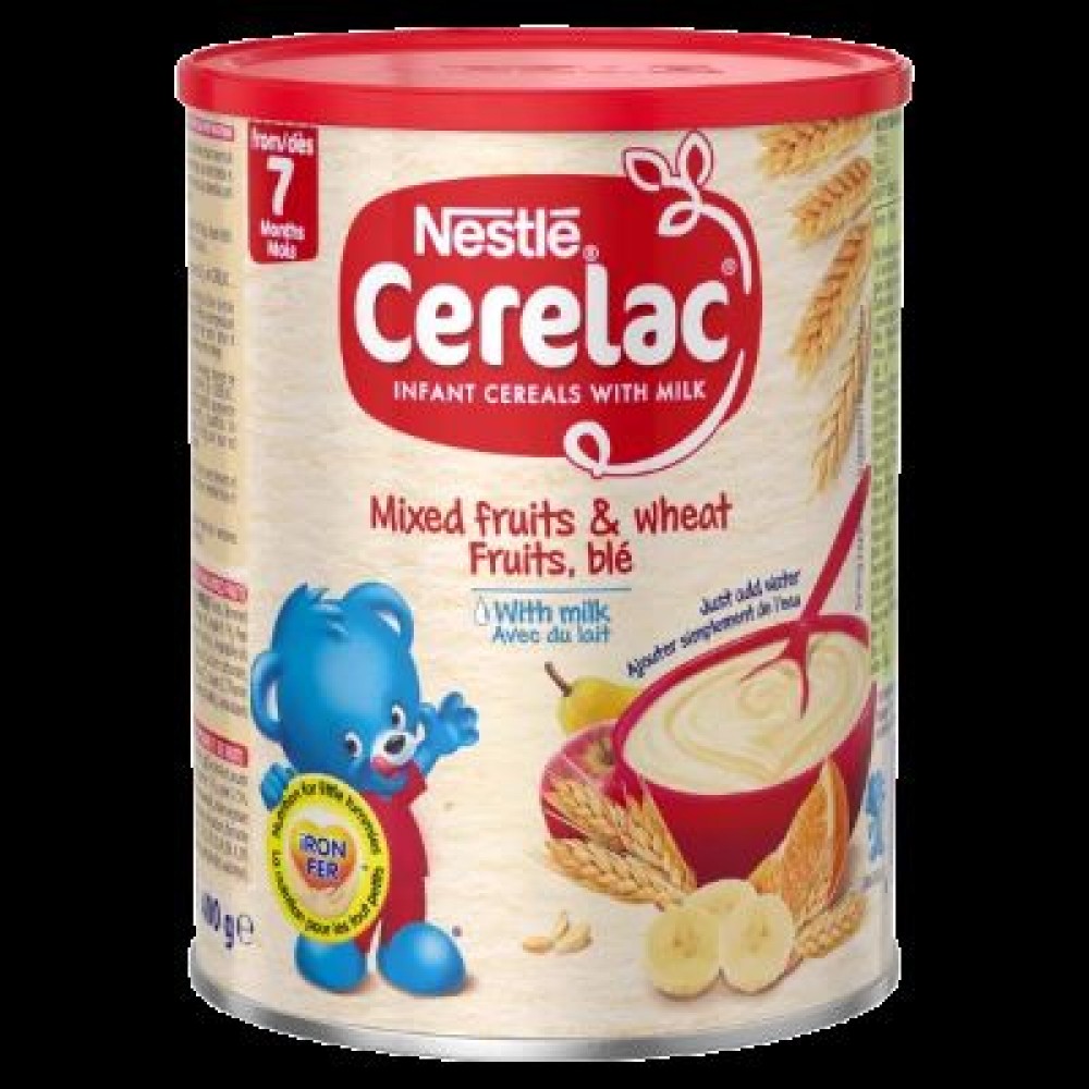 نستلة سيريلاك فواكه مشكلة قمح مع حليب - 400 جم