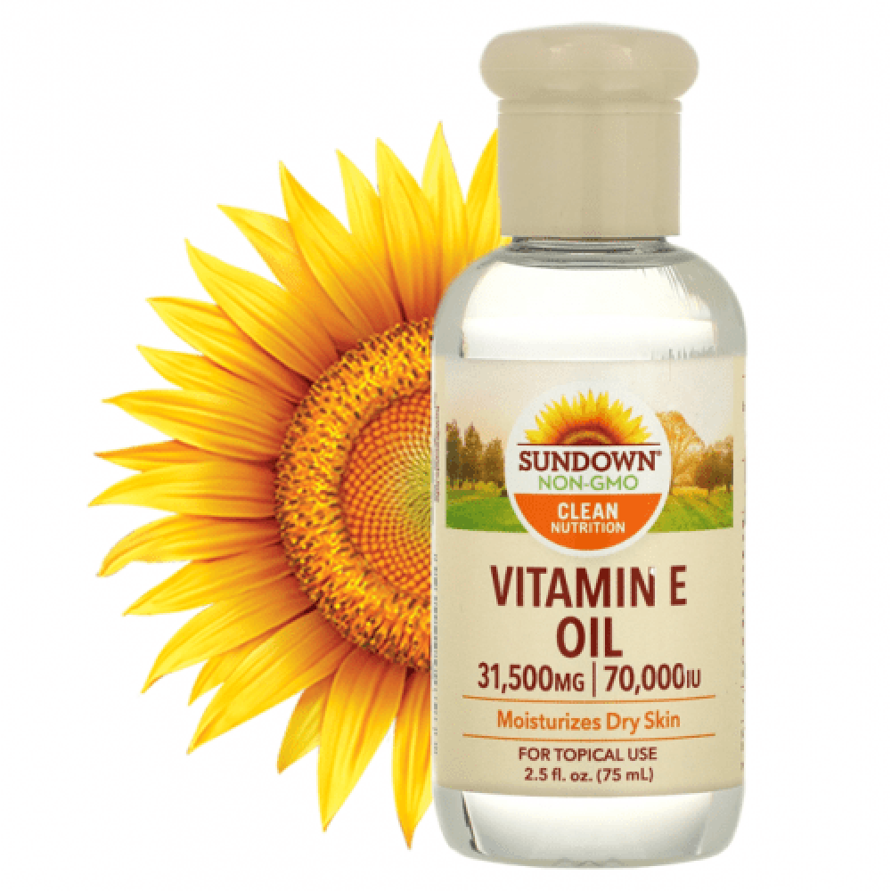 زيت فيتامين اي E للبشرة والوجه من سن داون ناتشورالز ٧٠٠٠٠ اي يو ٧٥ مل