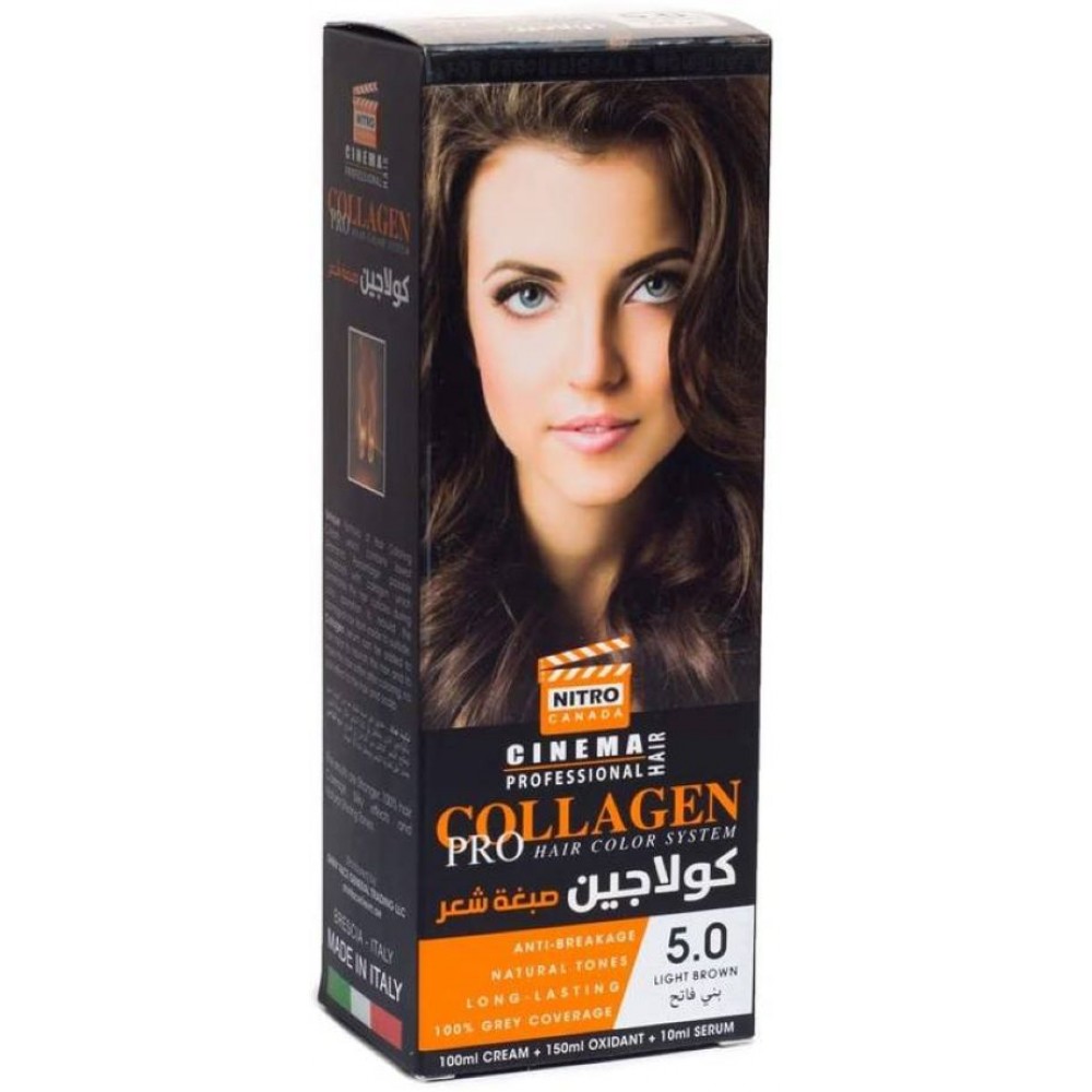 نيترو كندا سينما كولاجين صبغة شعر رقم 5.0 بني فاتح