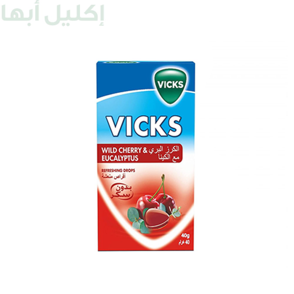 اقراص فيكس لترطيب وتطهير الحنجرة - الكرز البري مع الكينا، 40غم