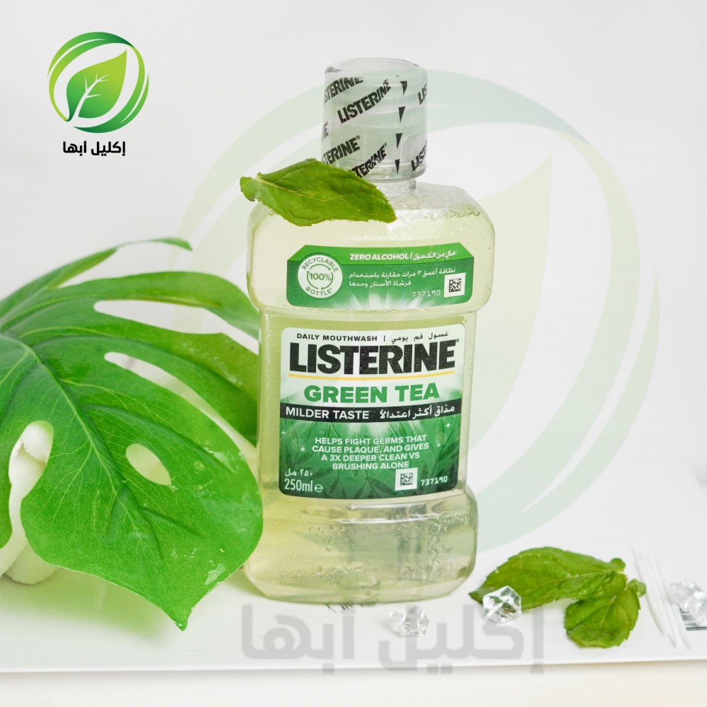 غسول الفم بالشاي الاخضر من ليسترين،، 250 مل