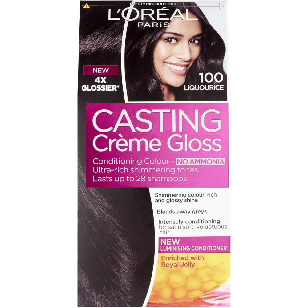 صبغة شعر كاستينج كريم جلوس - 100  اسود من لوريال باريس 