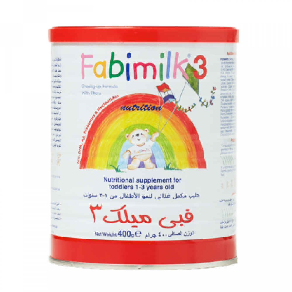 حليب اطفال فبي ميلك 3  مشتق من حليب الابقار من 1 الى3سنوات  900جم