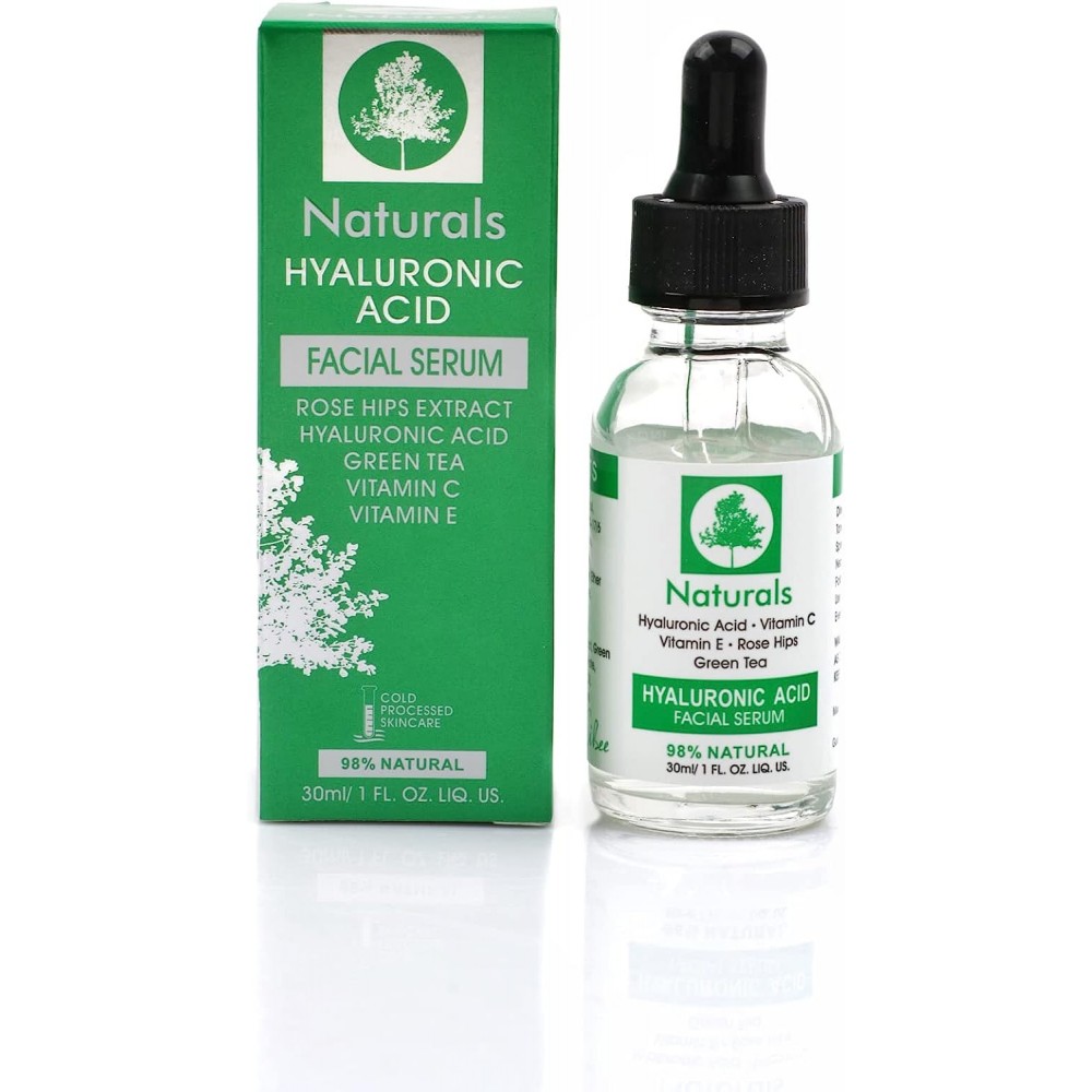 سيروم الوجه هايلورونيك اسيد والشاي الاخضر من ناتشورال 30مل