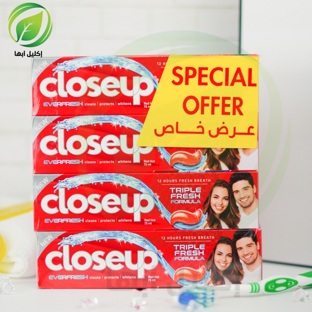 عرض خاص معجون أسنان كلوس أب احمر 3+1 - 50مل