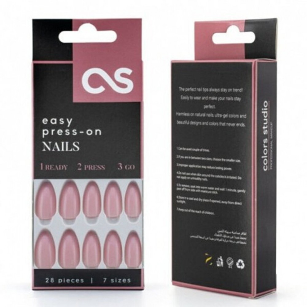  مجموعة اظافر اصطناعية ملونة 