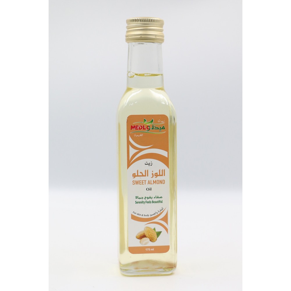 زيت اللوز الحلو للبشرة والجسم من ميدلو 185مل