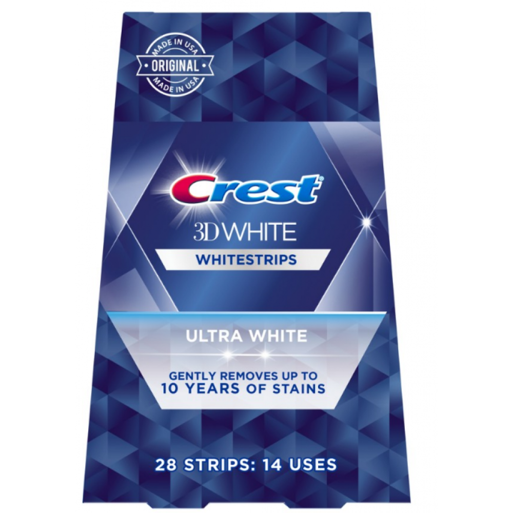  شرائط لاصقة 3D لتبيض الاسنان 28 شريط من كرست