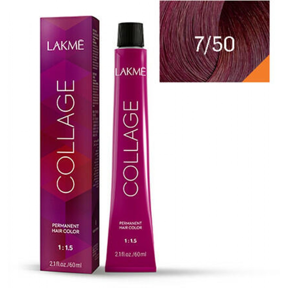 صبغة كولاجميكس ماهوجني أشقر متوسط 7/50 من لاكمي  60 مل