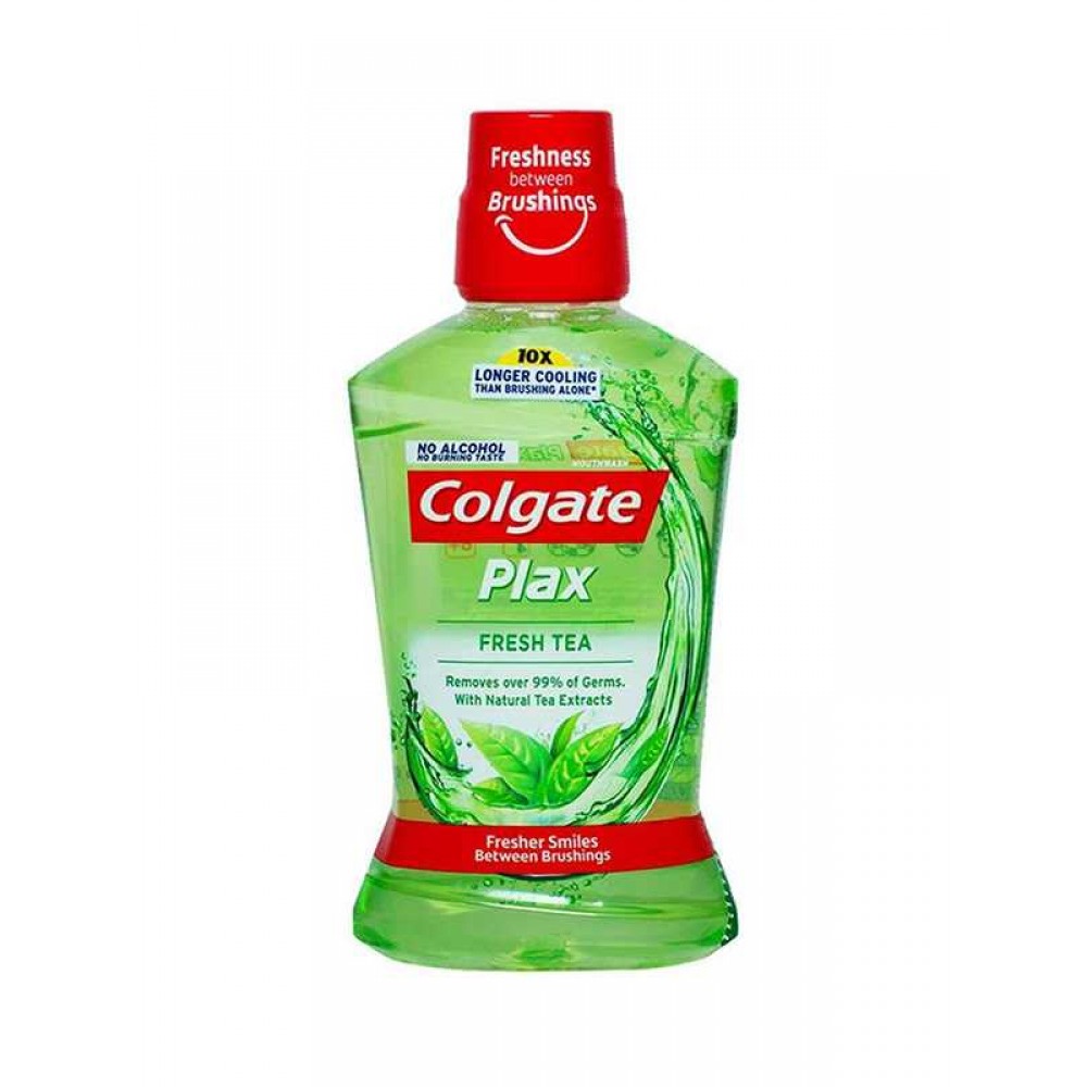 غسول فم كولجيت شاي اخضر خالي من كحول 500 مل