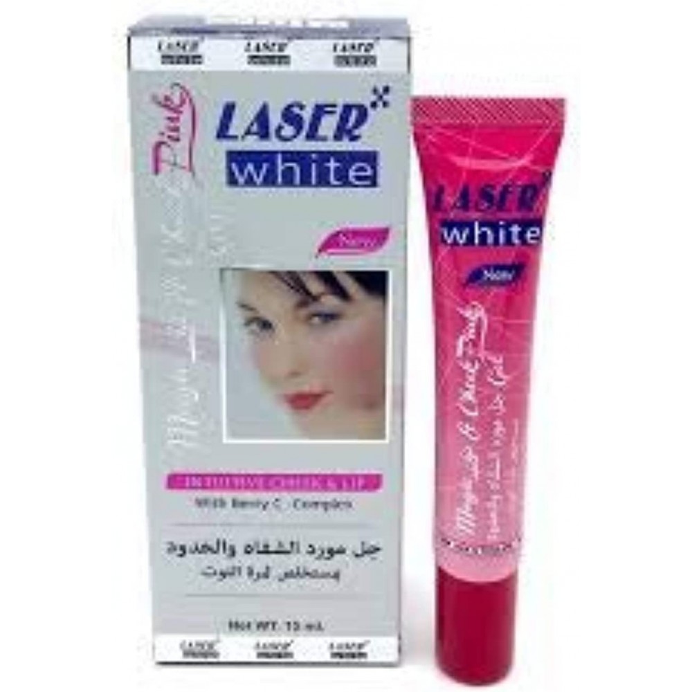 جل مورد للشفاه والخدود من ليزر وايت