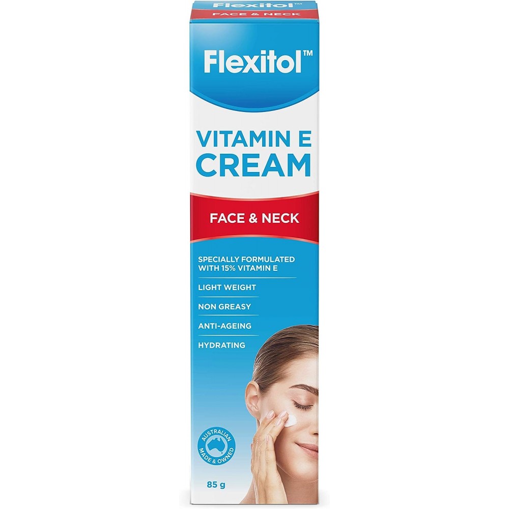 كريم لترطيب الوجه والعنق ومكافحة الشيخوخه بفيتامين هـ من فليكسول 85جم