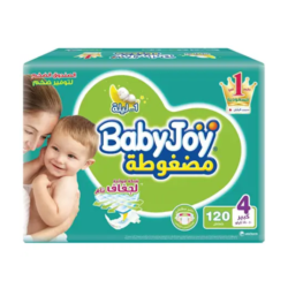 حفاظات بيبي جوي الصندوق الضخم مقاس 4