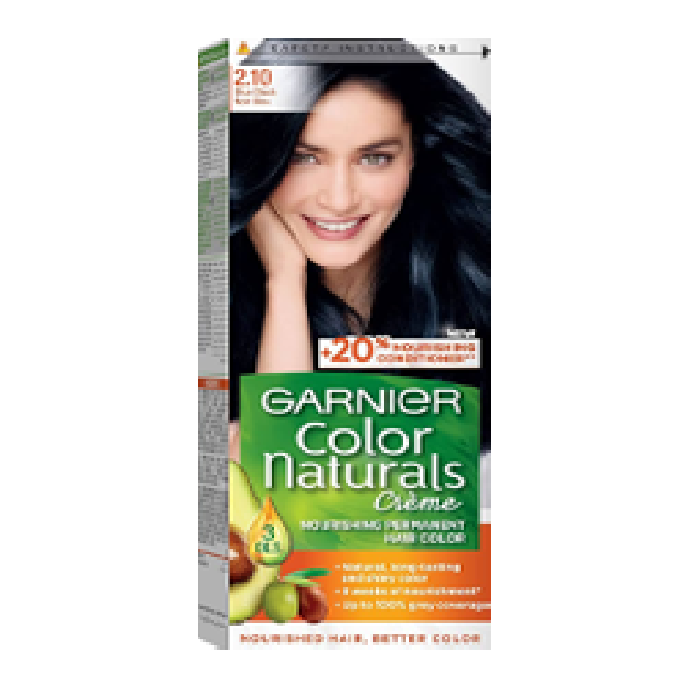 غارنيية ناتشر لز كريم صبغة أسود مزرق 3 زيوت