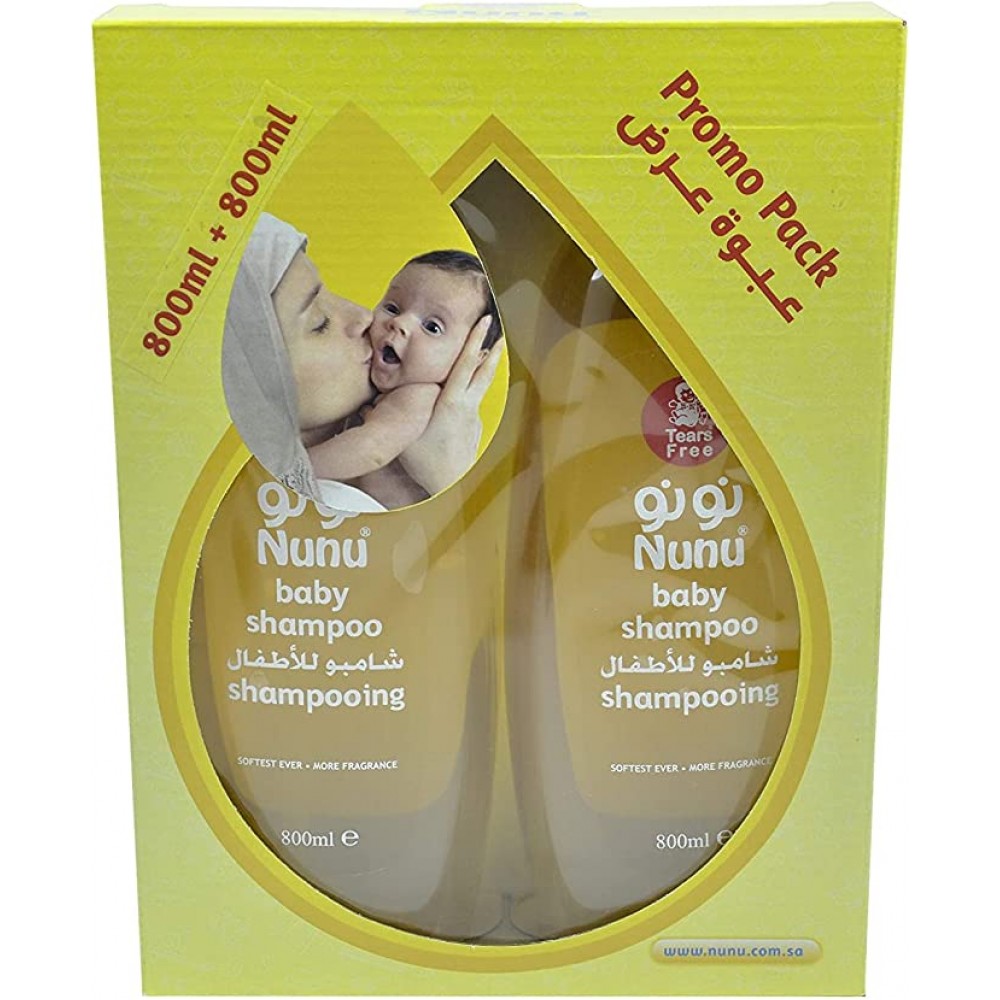 نونو شامبو استحمام للأطفال 800 مل - قطعتين