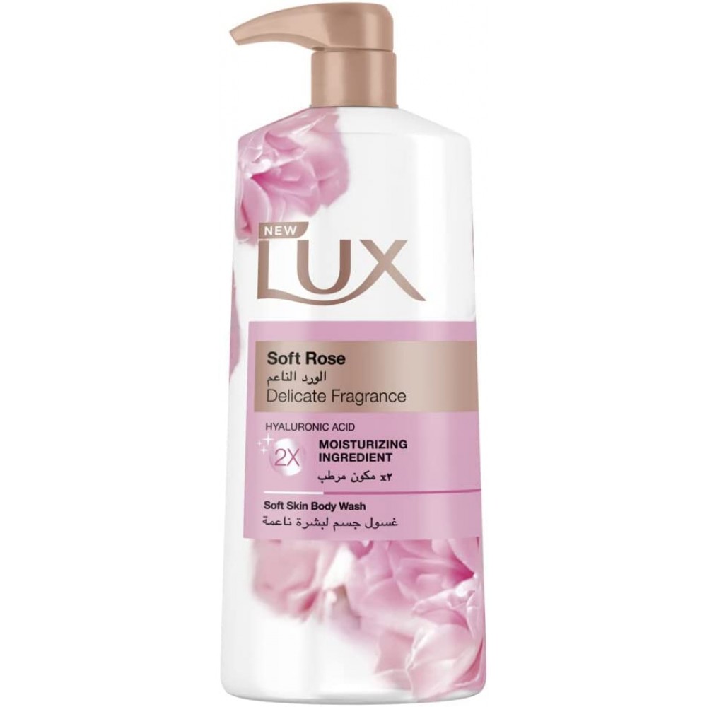 غسول جسم الورد الناعم من لوكس 700مل
