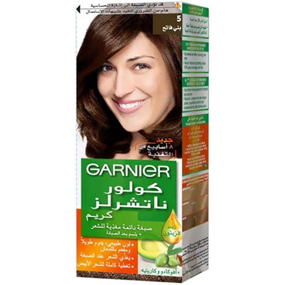صبغة شعر كولور ناتشرلز كريم  (بني فاتح 5 من جارنير- 112 مل