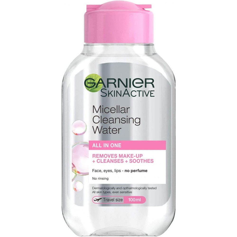 مزيل المكياج بتقنية ماء الميسيلار المنظف للوجه من جارنييه، 100 مل