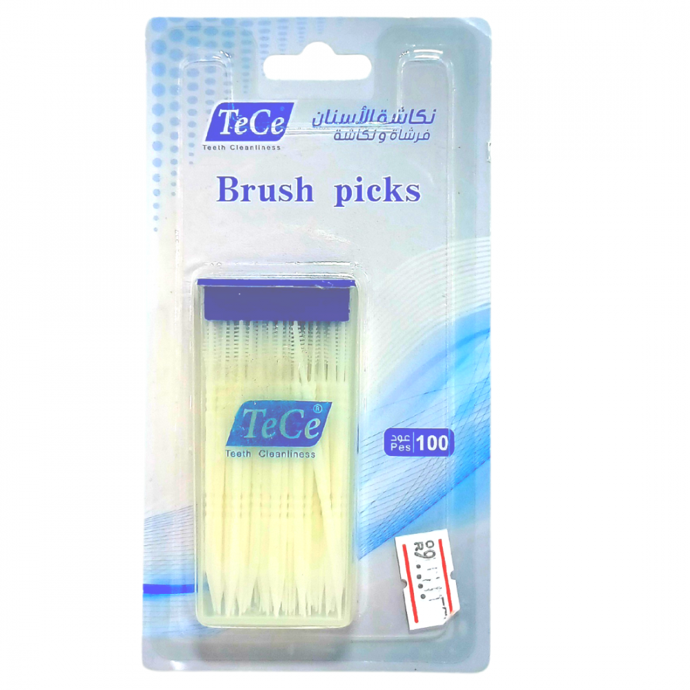 خلال اسنان مع فرشة 100 حبة