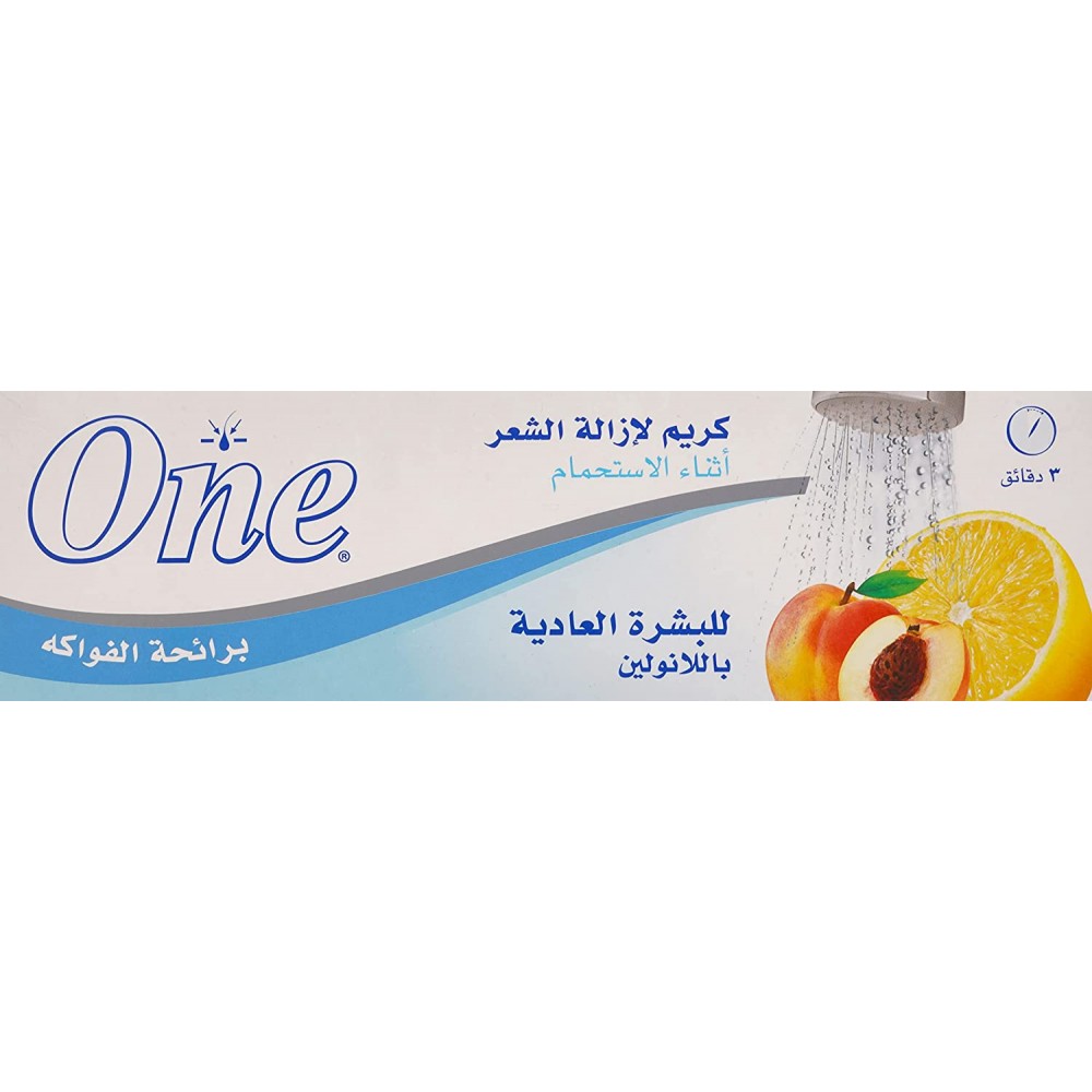 كريم ون لازالة الشعر للبشرة العادية مع اللانولين، 140 مل