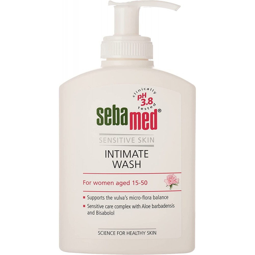 غسول نسائي للمناطق الحميمة للبشرة الحساسة من 15 الى 50 من سيباميد 200 مل
