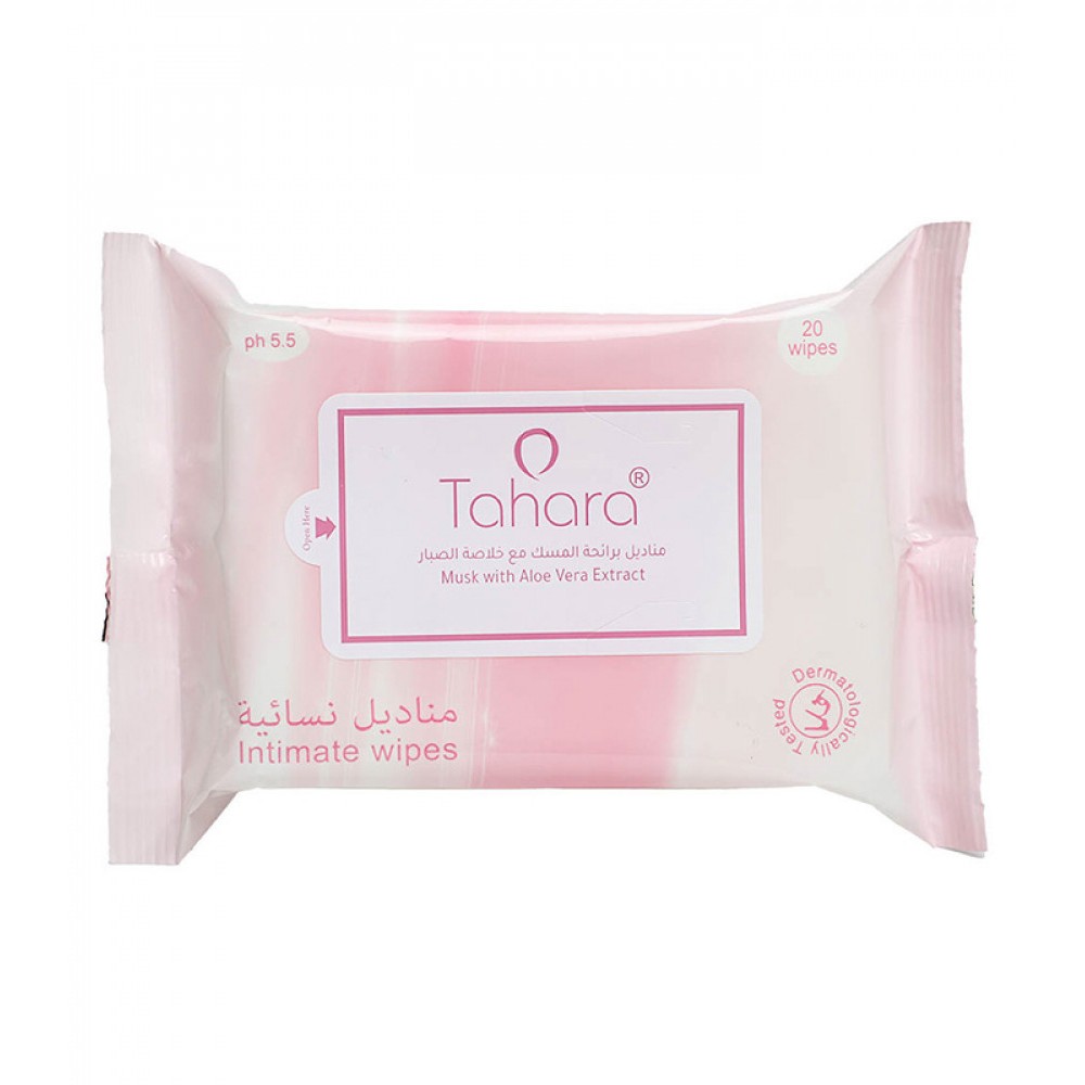 مناديل نسائية برائحة المسك مع خلاصة الصبار 20 منديل